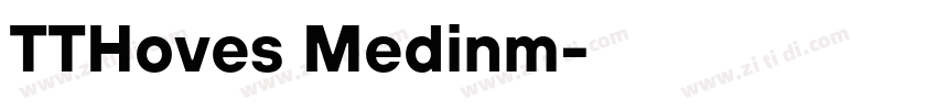 TTHoves Medinm字体转换